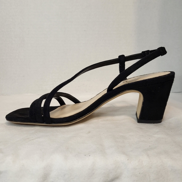 La Canadienne Pola black suede square stappy sandal 36 Stuart Weitzman soirée 35 - Picture 4 of 16